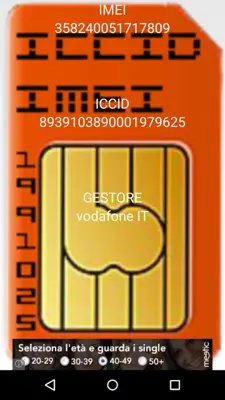 IMEI-ICCID-GESTORE android App screenshot 1